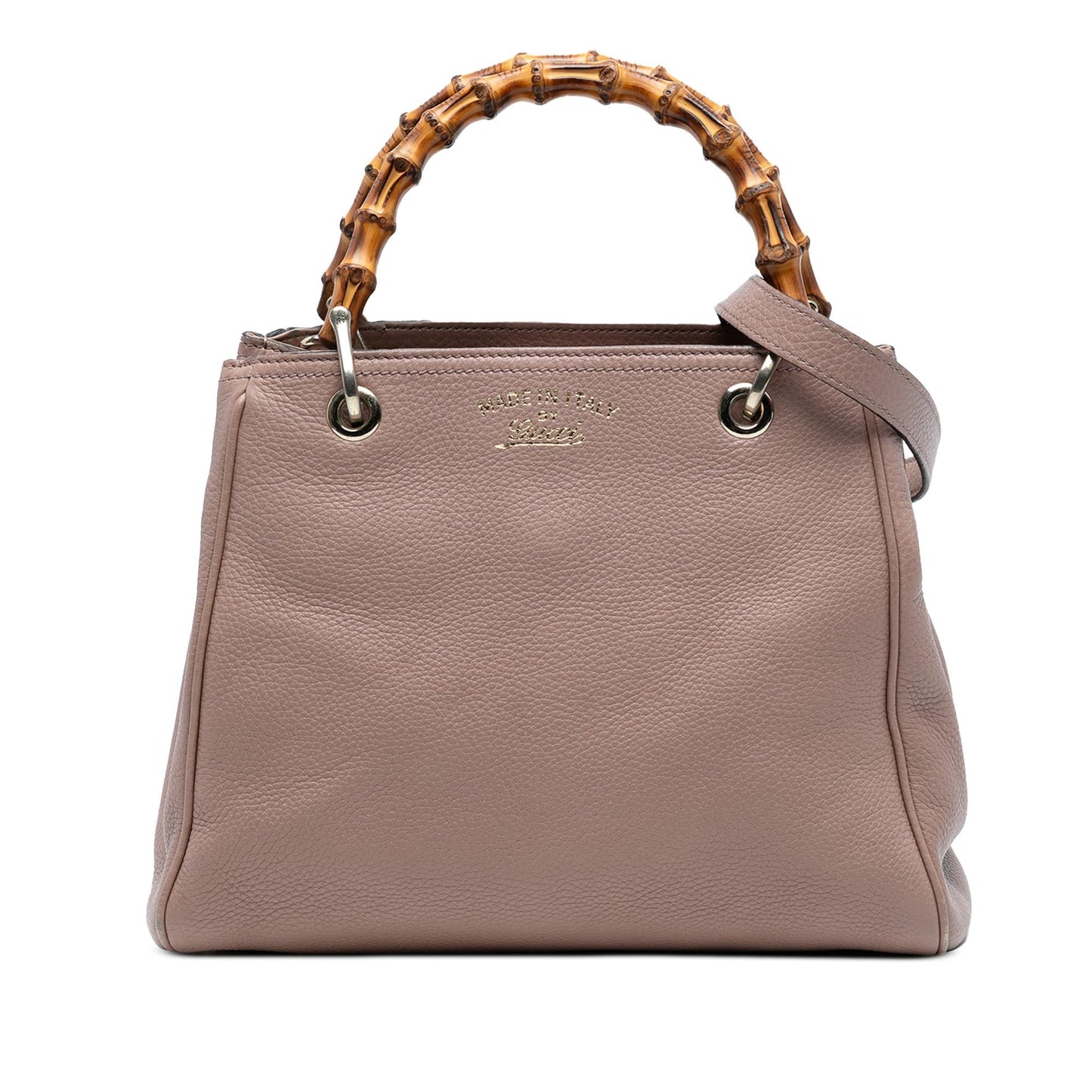 Gucci Small Calfskin Bamboo Shopper Satchel