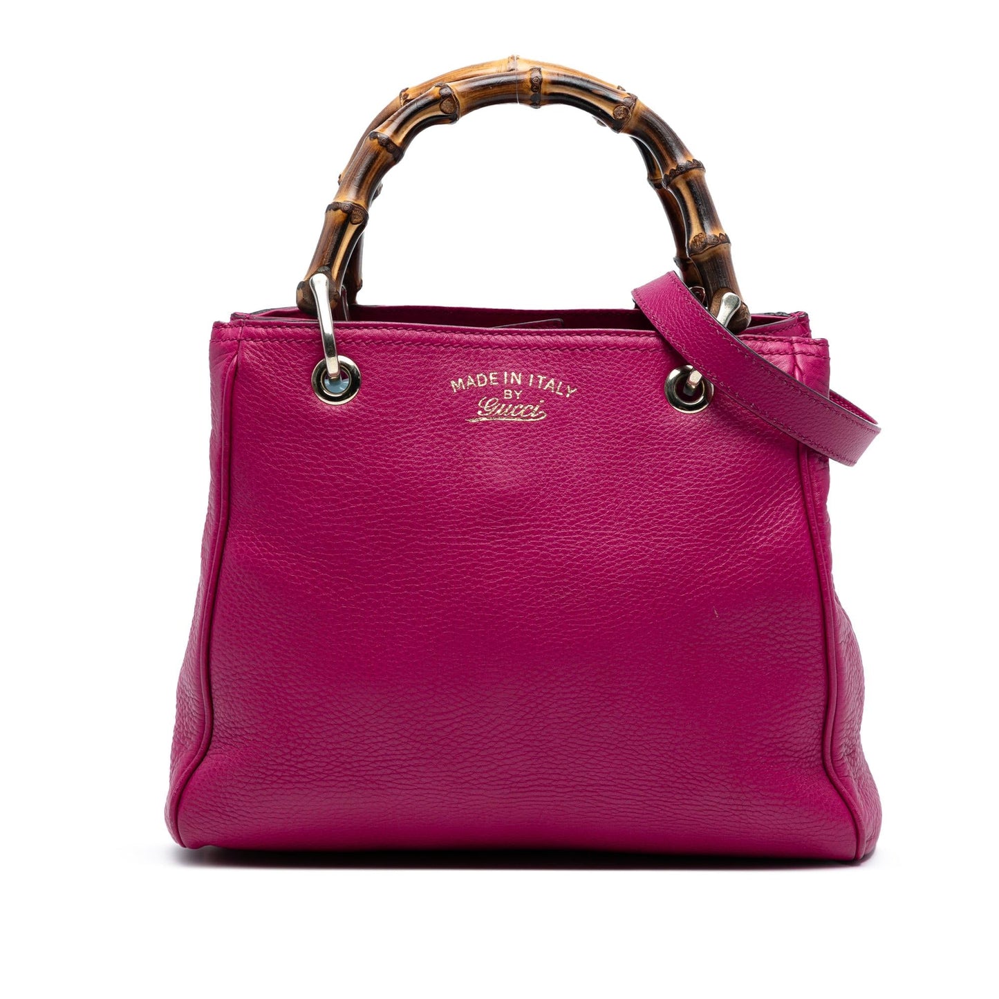 Gucci Small Calfskin Bamboo Shopper Satchel