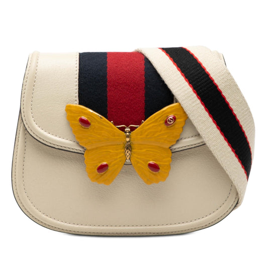Gucci Small Calfskin Web Linea Butterfly Totem Crossbody