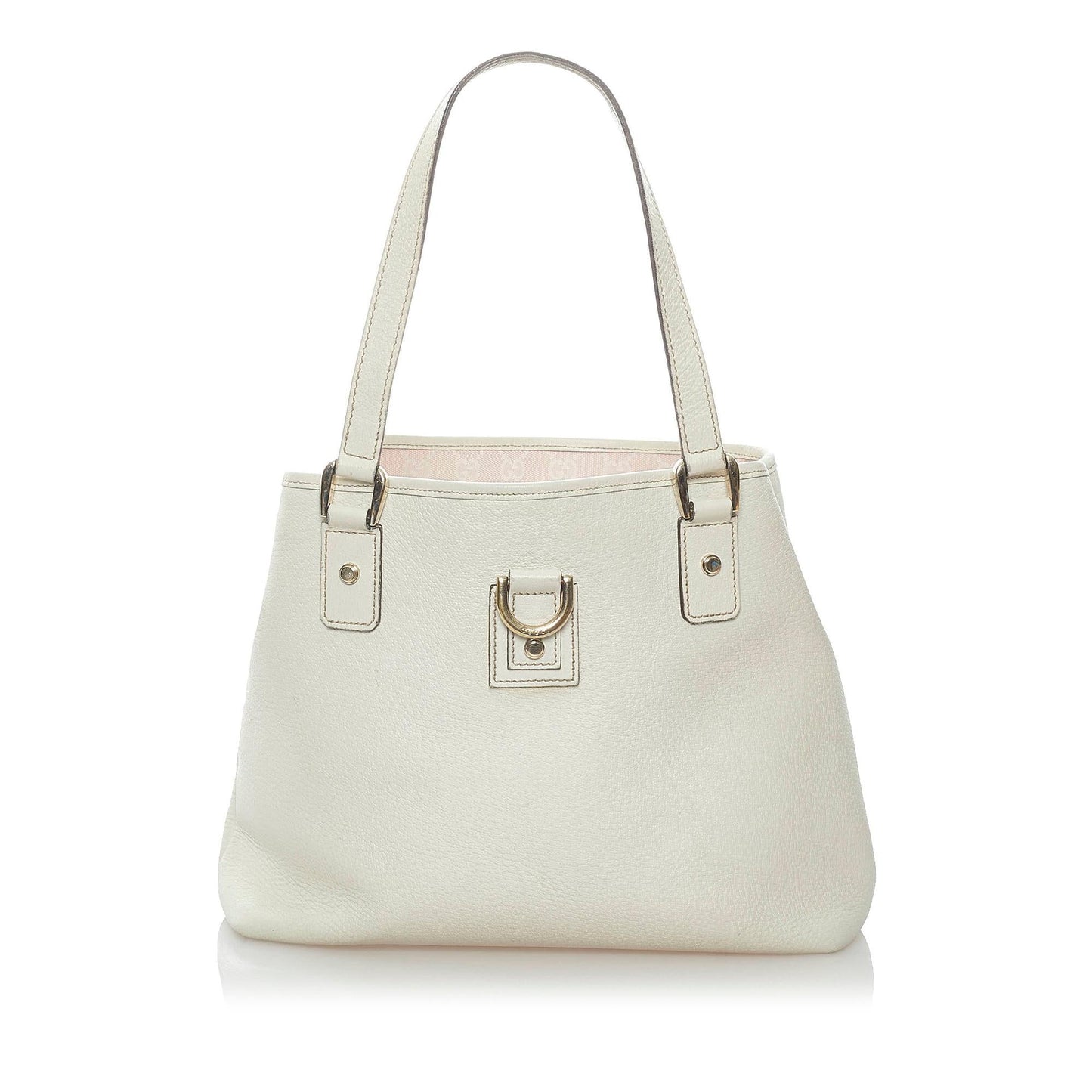 Gucci Small D-Ring Leather Tote Bag (SHG-32490)