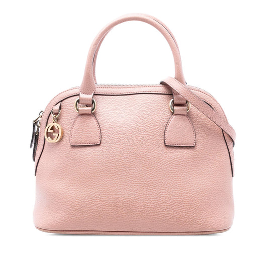 Gucci Small Dollar Calfskin GG Charm Dome Satchel