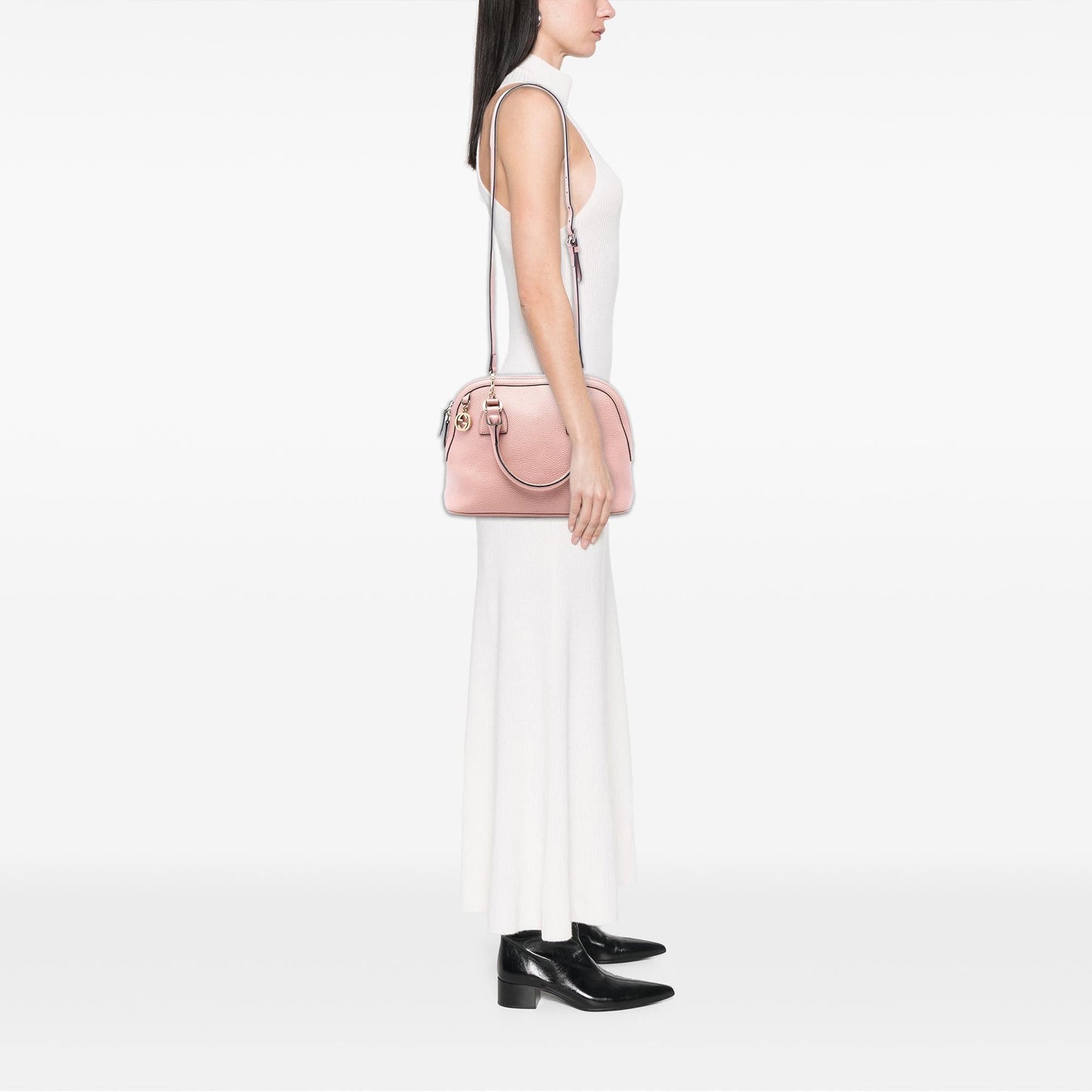 Gucci Small Dollar Calfskin GG Charm Dome Satchel