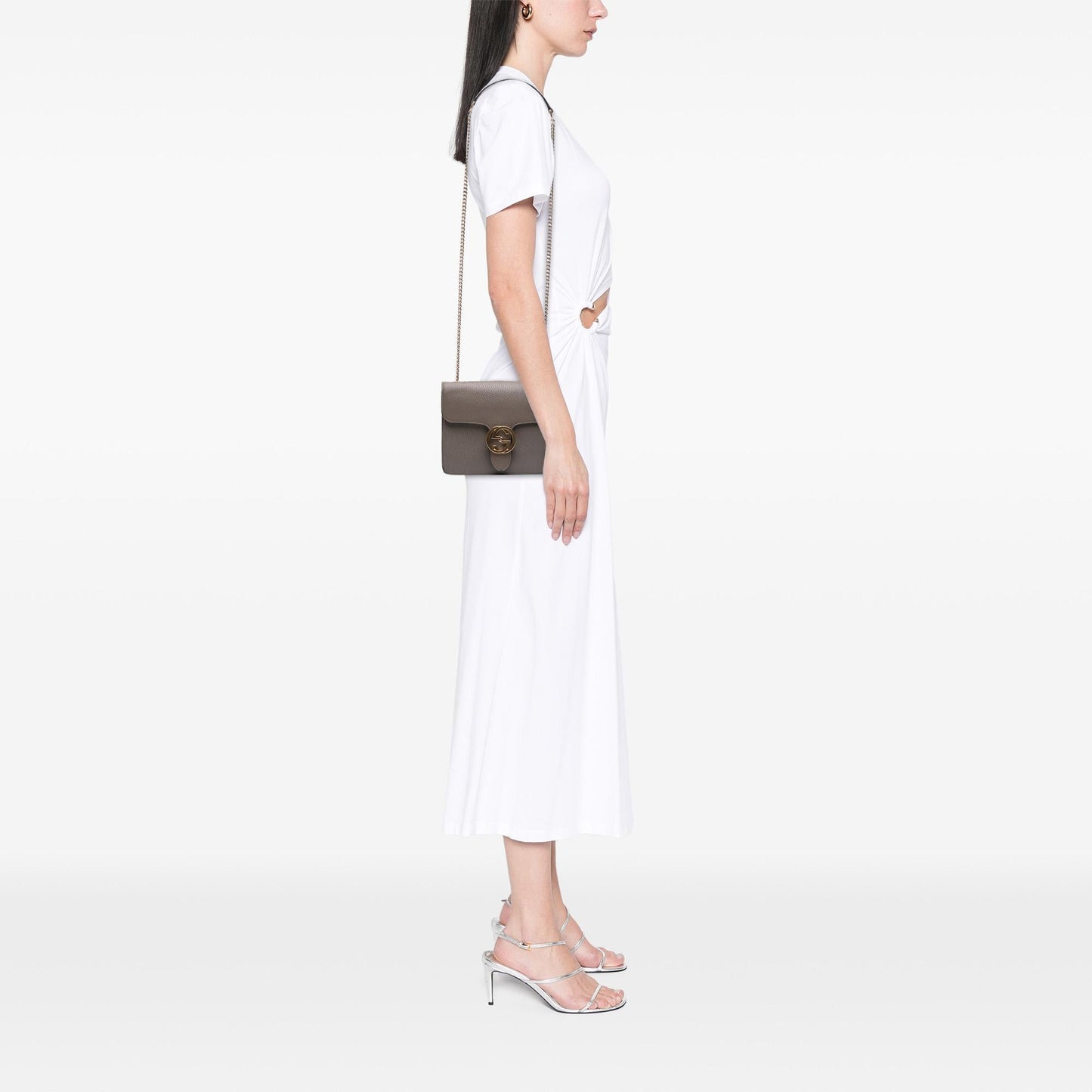 Gucci Small Dollar Calfskin Interlocking G Crossbody