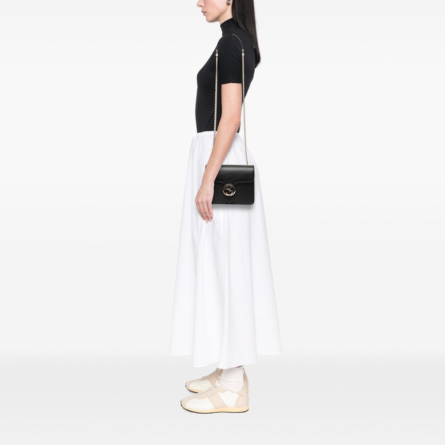 Gucci Small Dollar Calfskin Interlocking G Crossbody