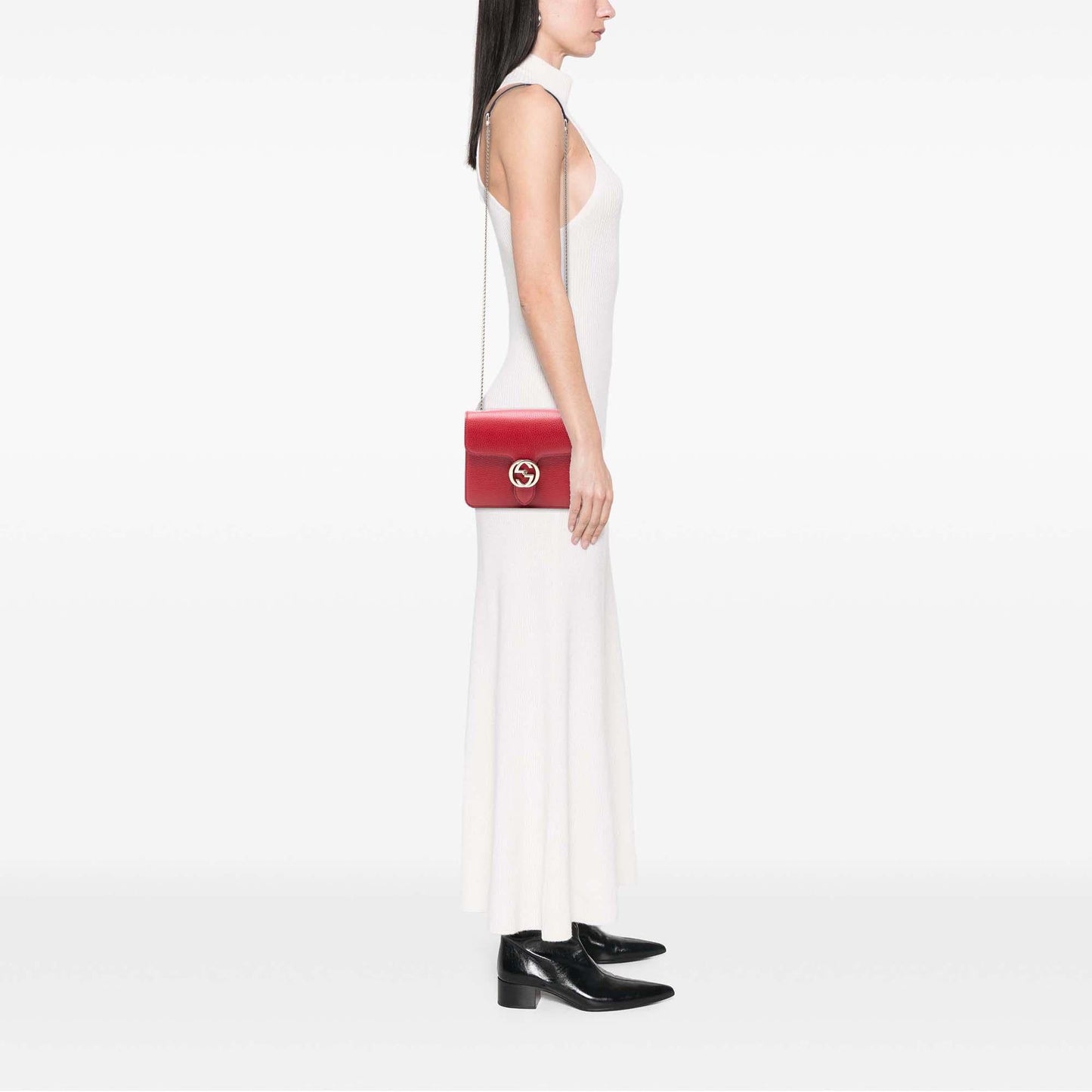 Gucci Small Dollar Calfskin Interlocking G Crossbody