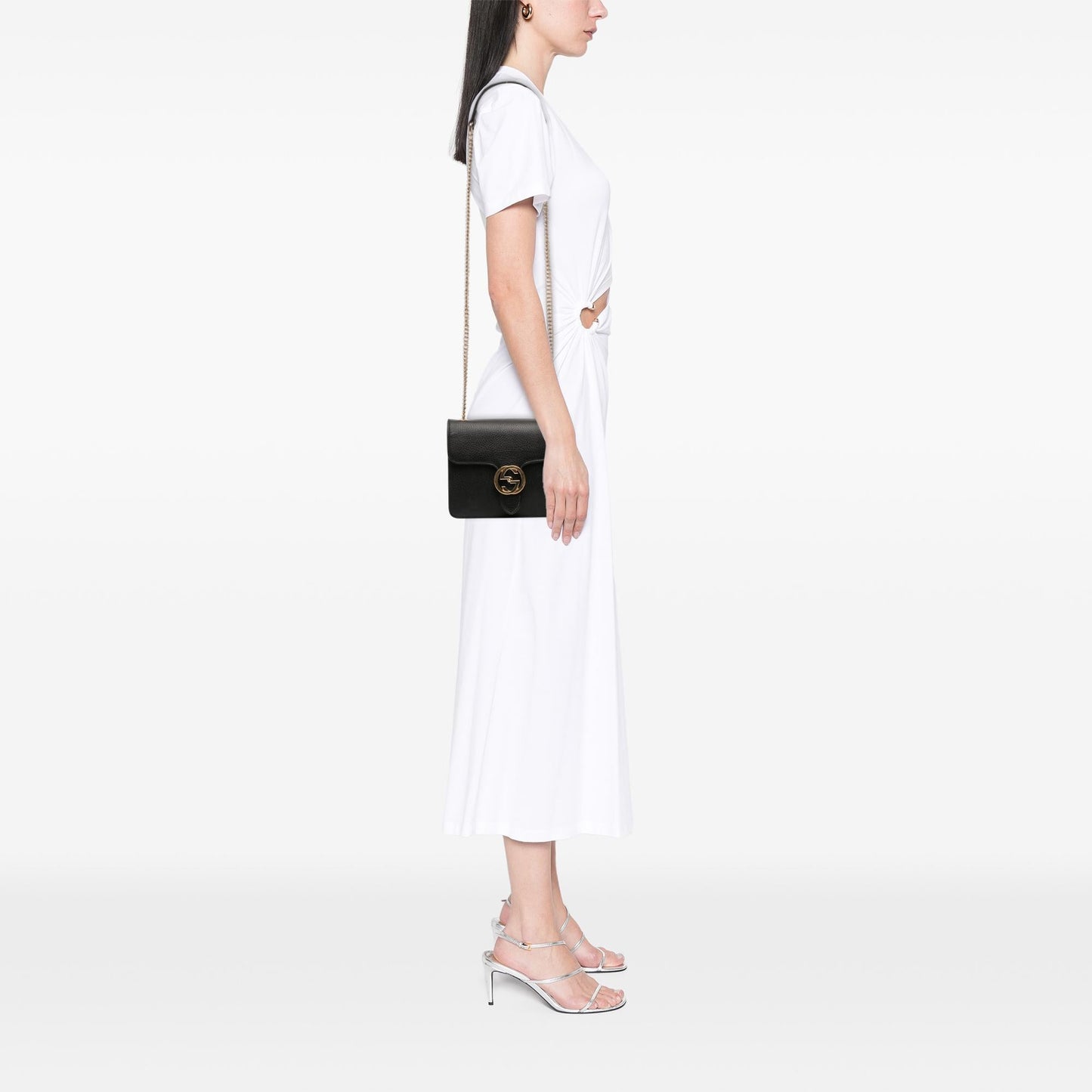 Gucci Small Dollar Calfskin Interlocking G Crossbody