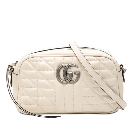 Gucci Small GG Marmont Matelasse Leather Aria Crossbody