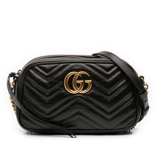 Gucci Small GG Marmont Matelasse Leather Crossbody