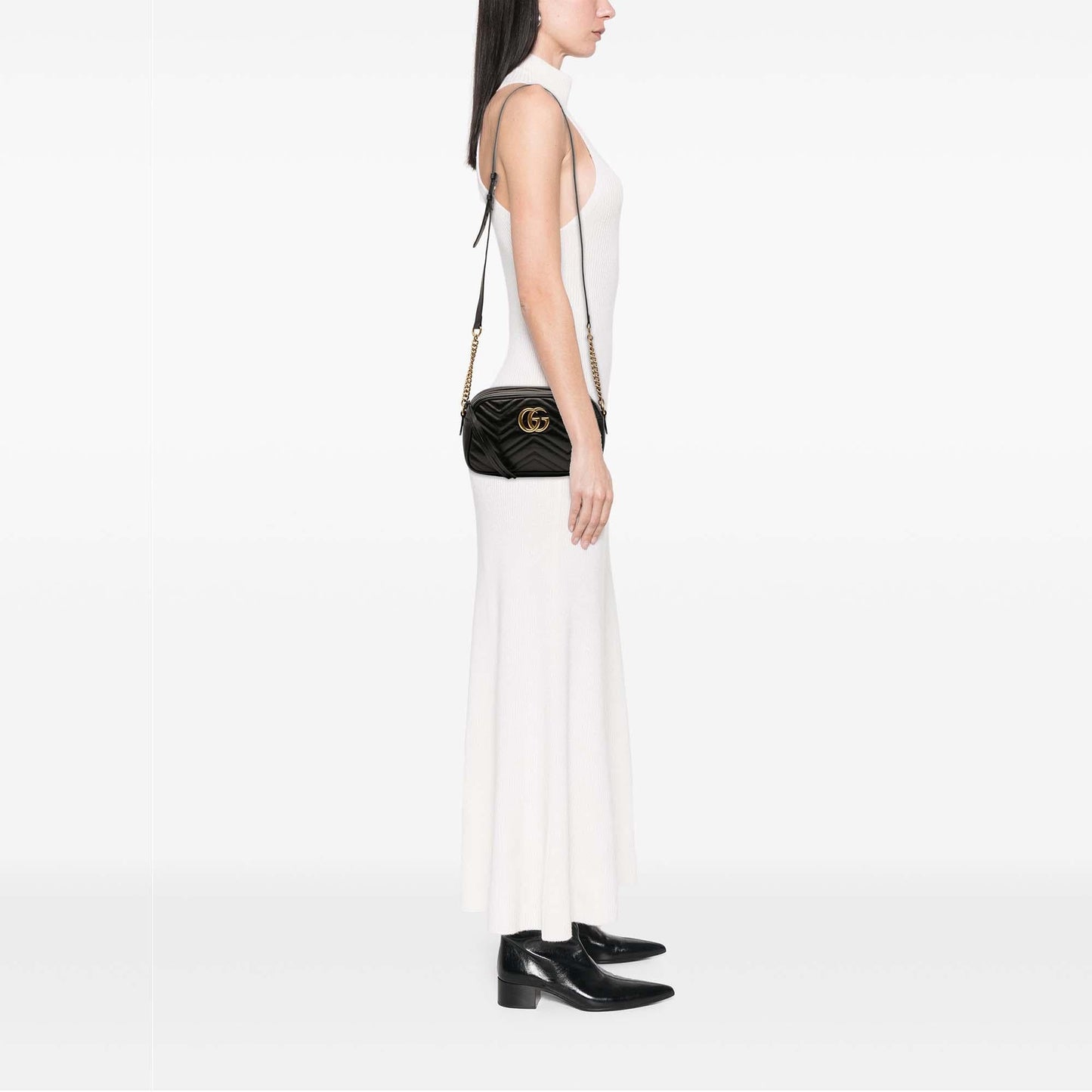 Gucci Small GG Marmont Matelasse Leather Crossbody