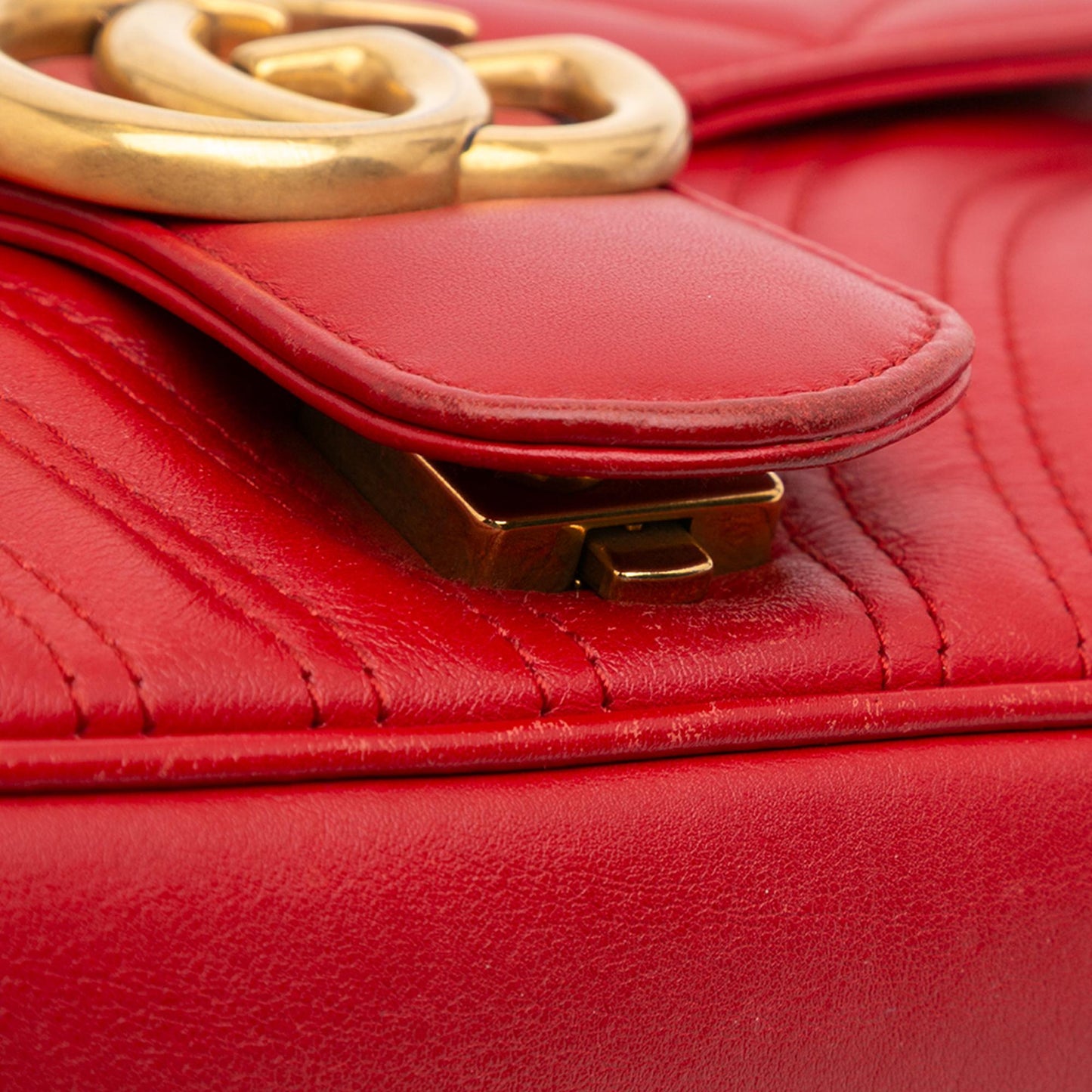 Gucci Small GG Marmont Matelasse Leather Flap Crossbody