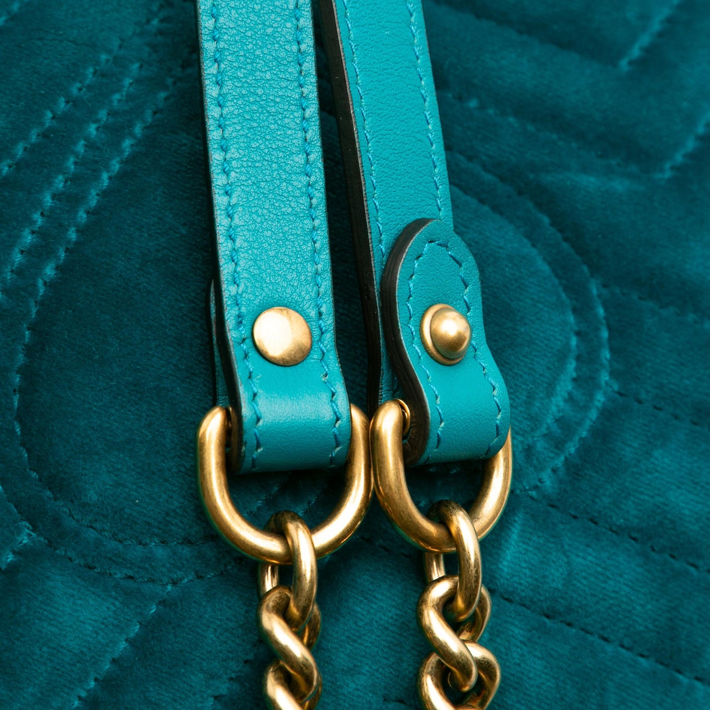 Gucci Small GG Marmont Matelasse Velvet Flap Crossbody