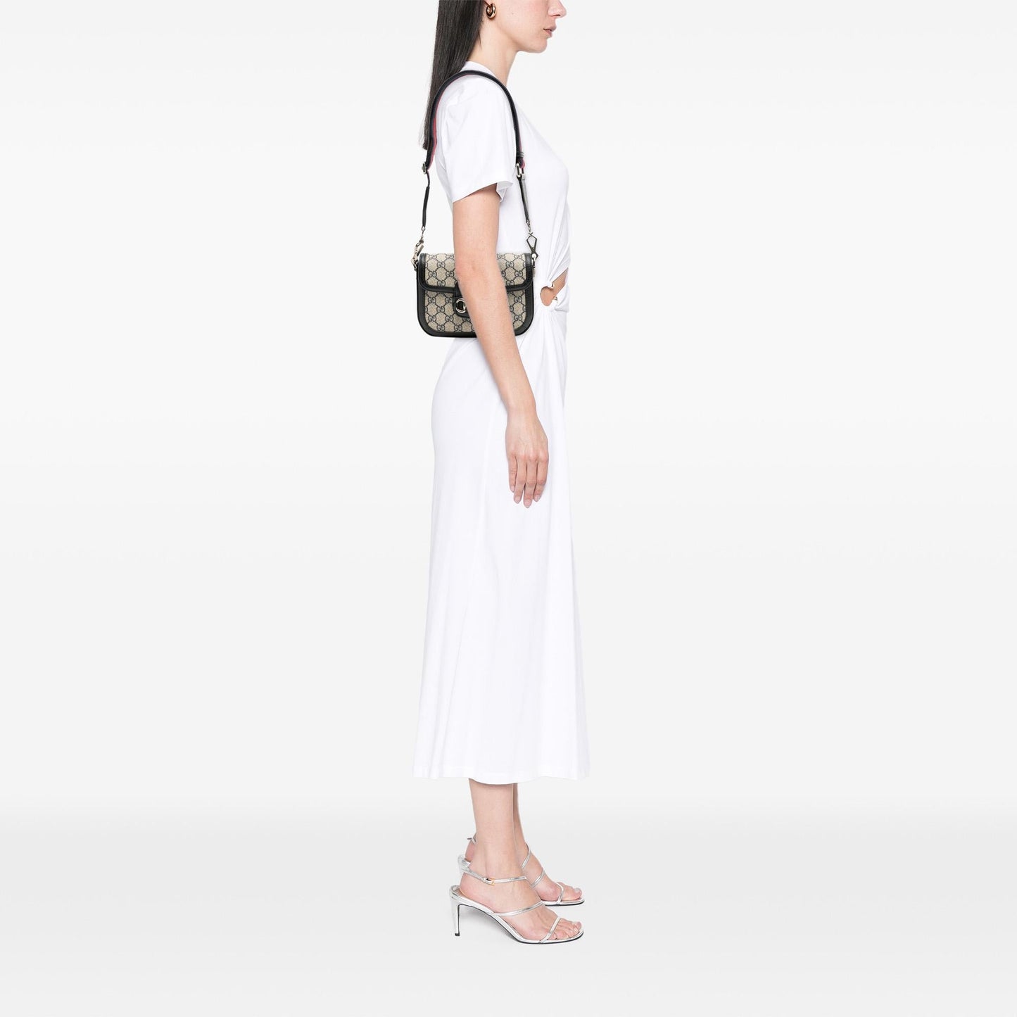 Gucci Small GG Supreme Horsebit 1955 Crossbody
