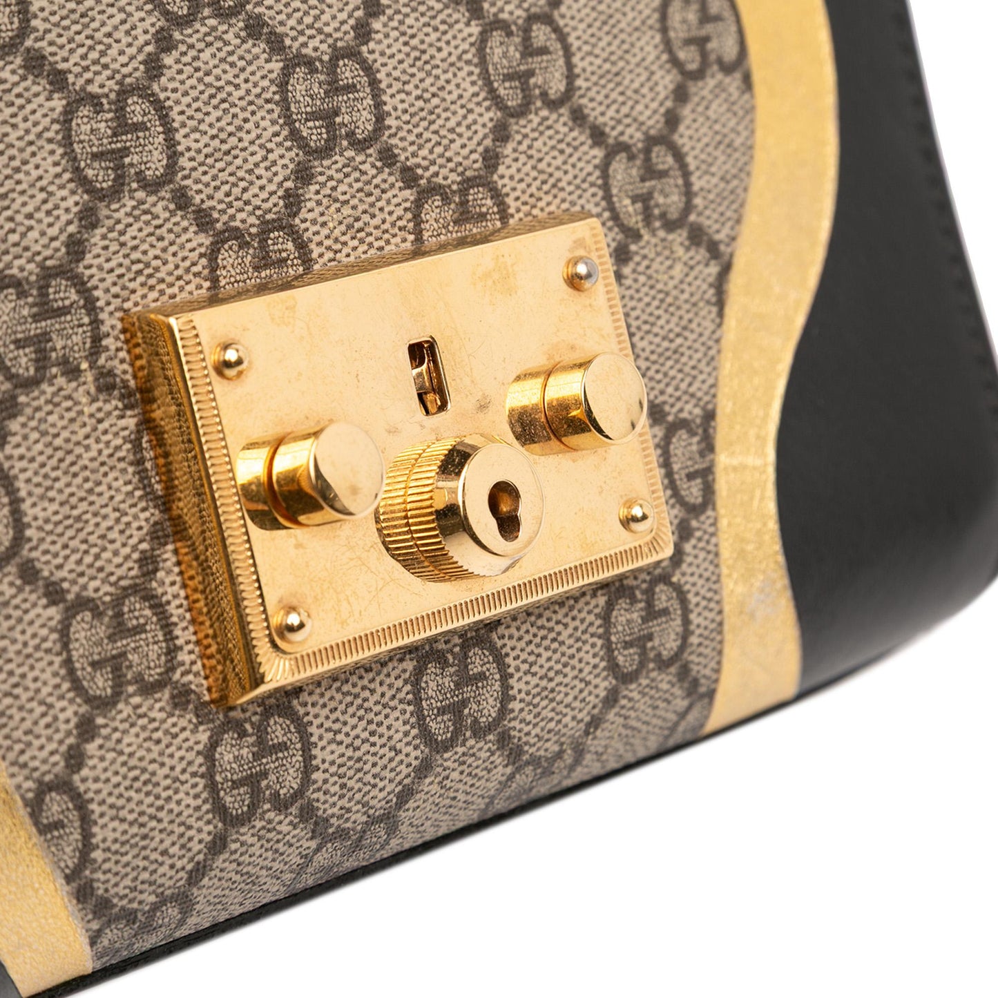 Gucci Small GG Supreme Osiride Padlock Crossbody