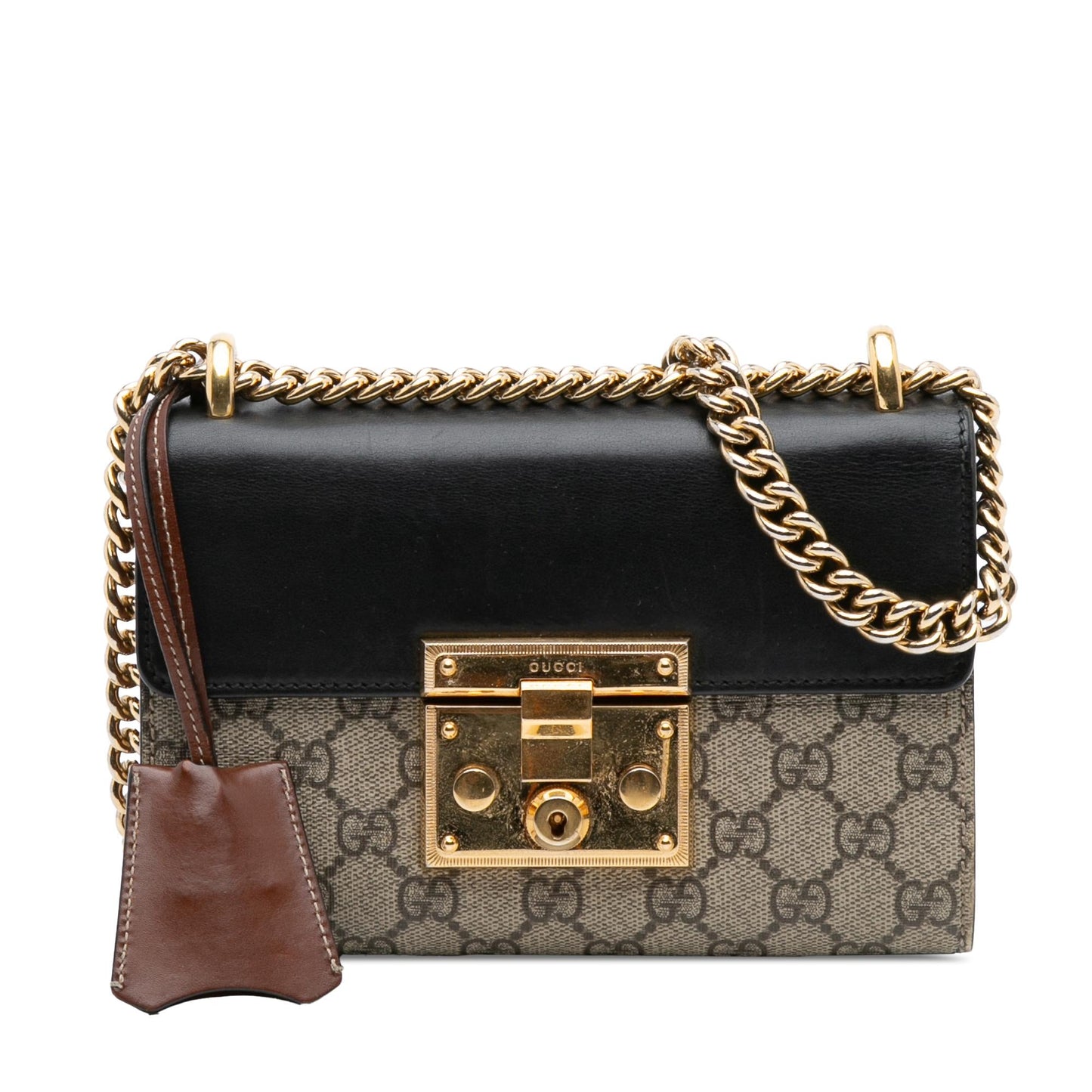 Gucci Small GG Supreme Padlock Crossbody