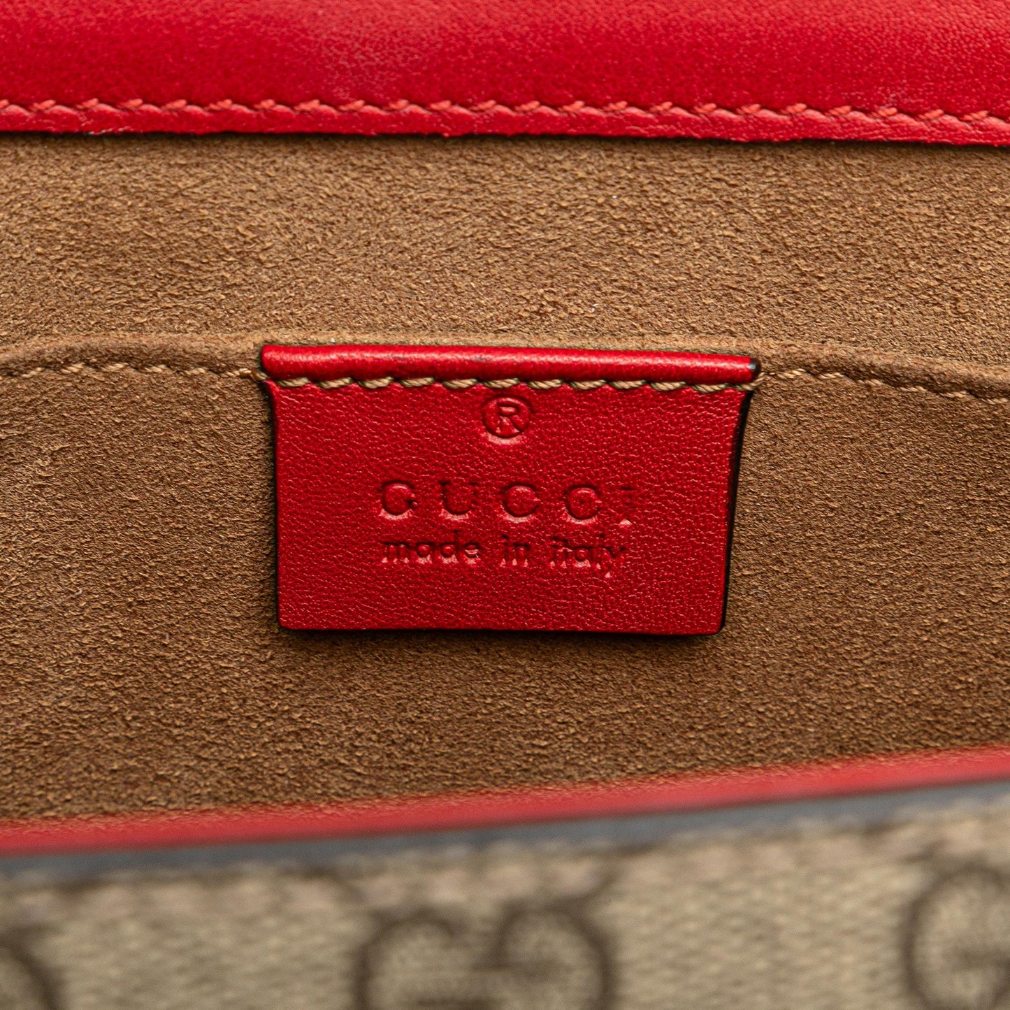 Gucci Small GG Supreme Padlock Crossbody