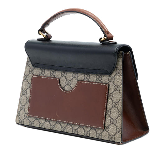 Gucci Small GG Supreme Padlock Satchel