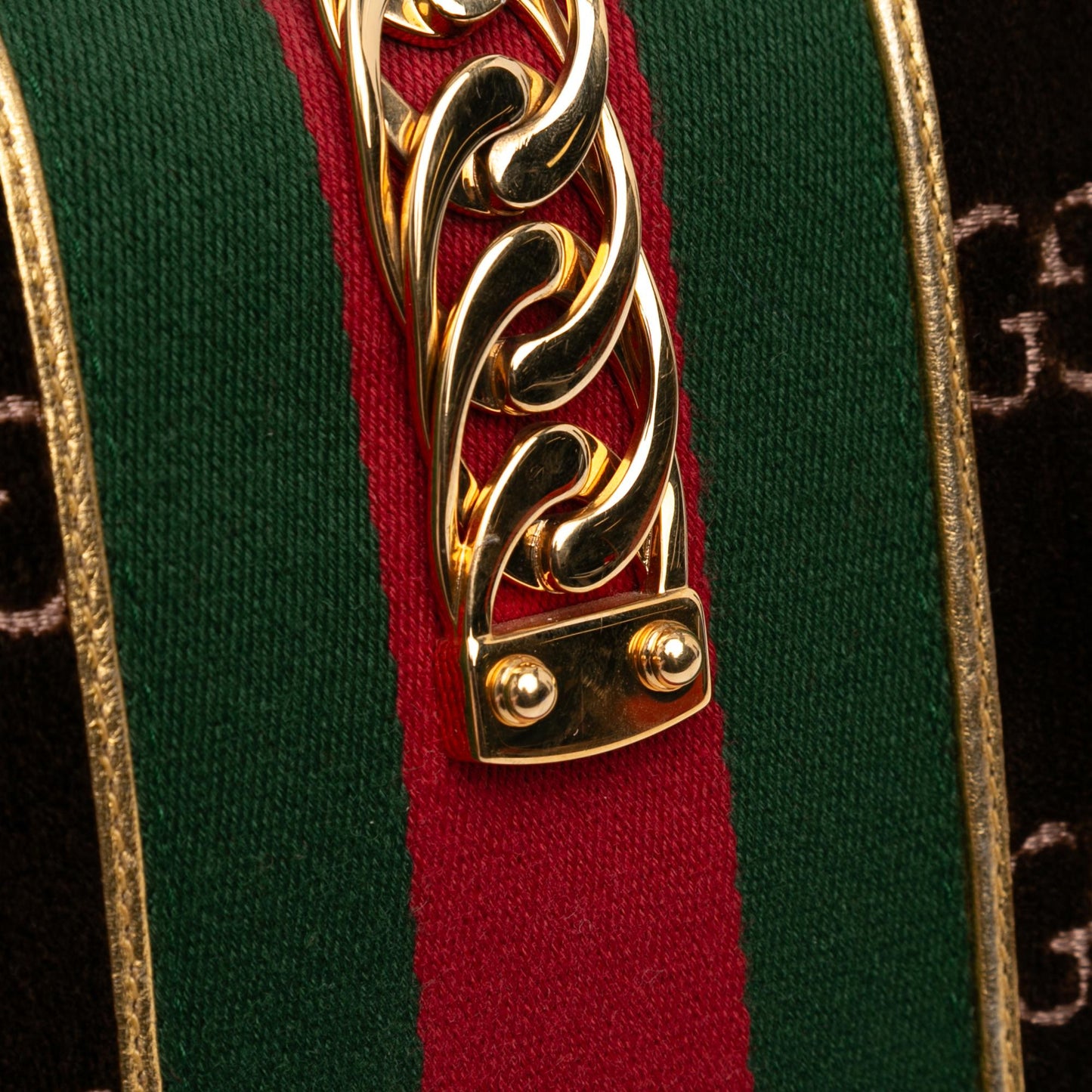 Gucci Small GG Velvet Sylvie Crossbody