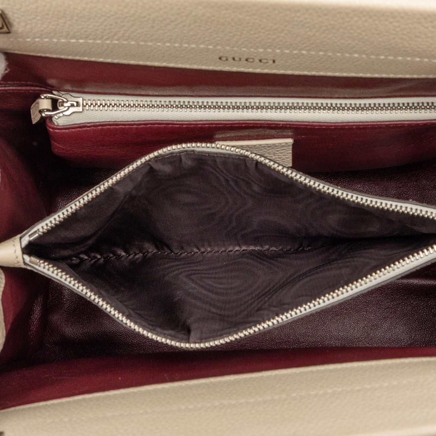 Gucci Small Grained Calfskin Zumi Top Handle Bag