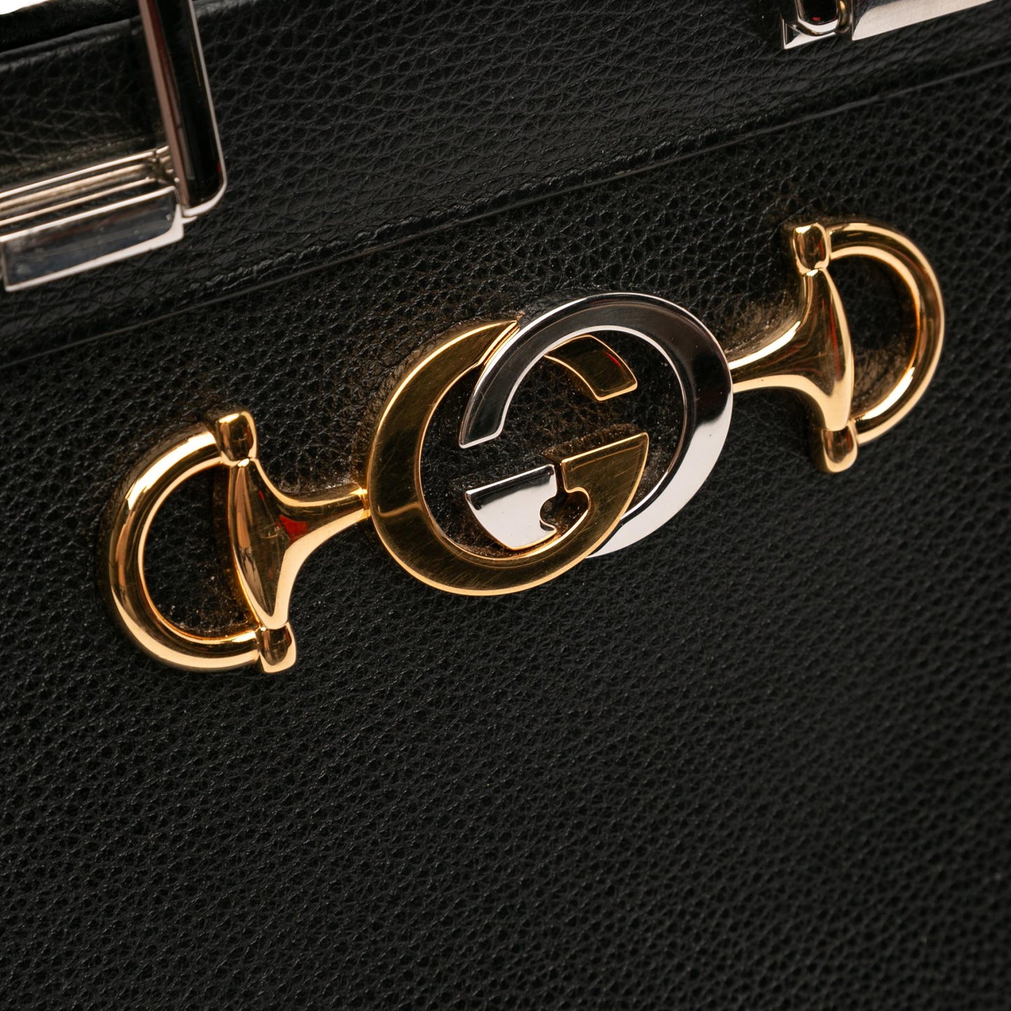 Gucci Small Grained Calfskin Zumi Top Handle Bag