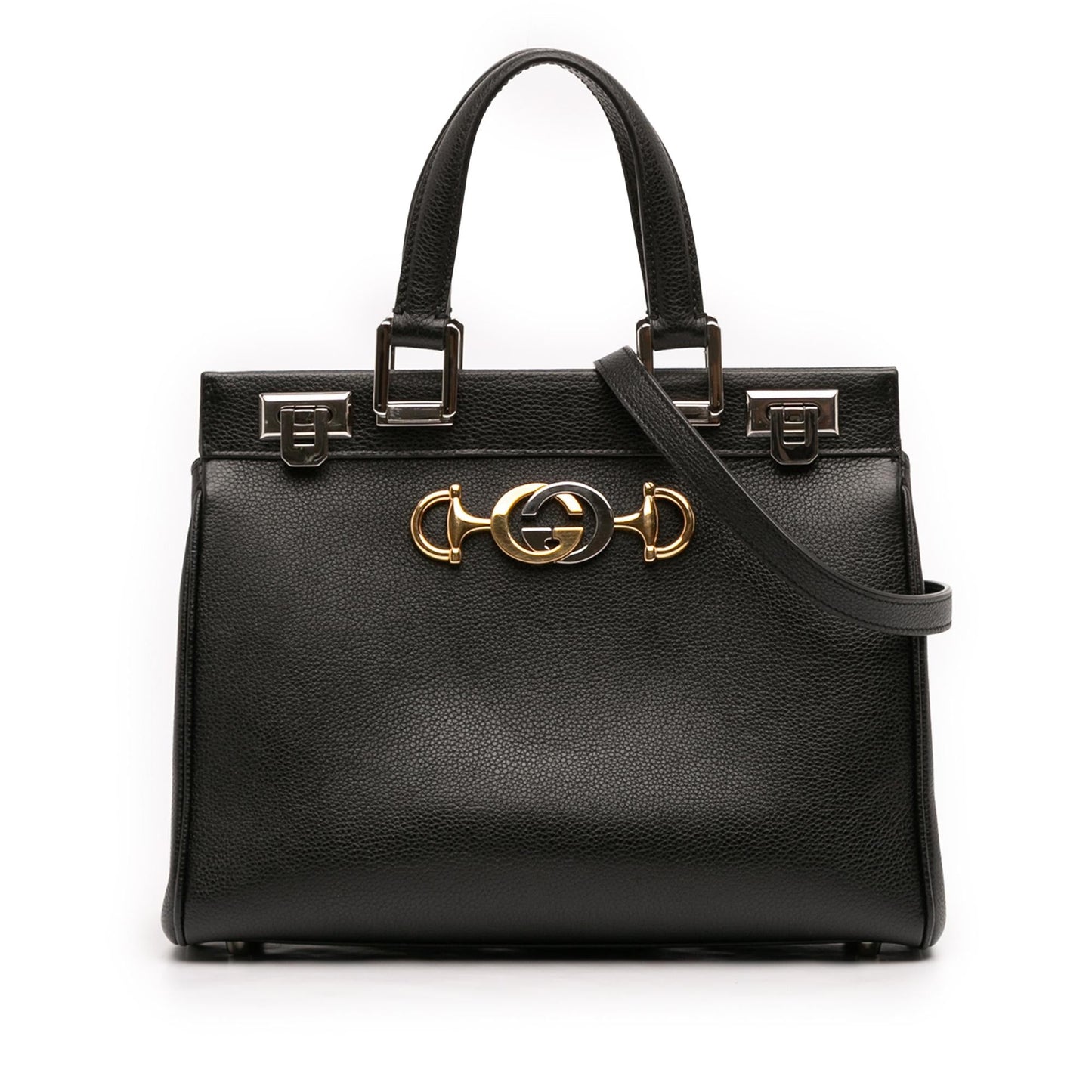 Gucci Small Grained Calfskin Zumi Top Handle Bag