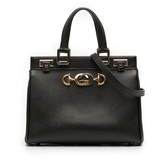 Gucci Small Grained Calfskin Zumi Top Handle Bag