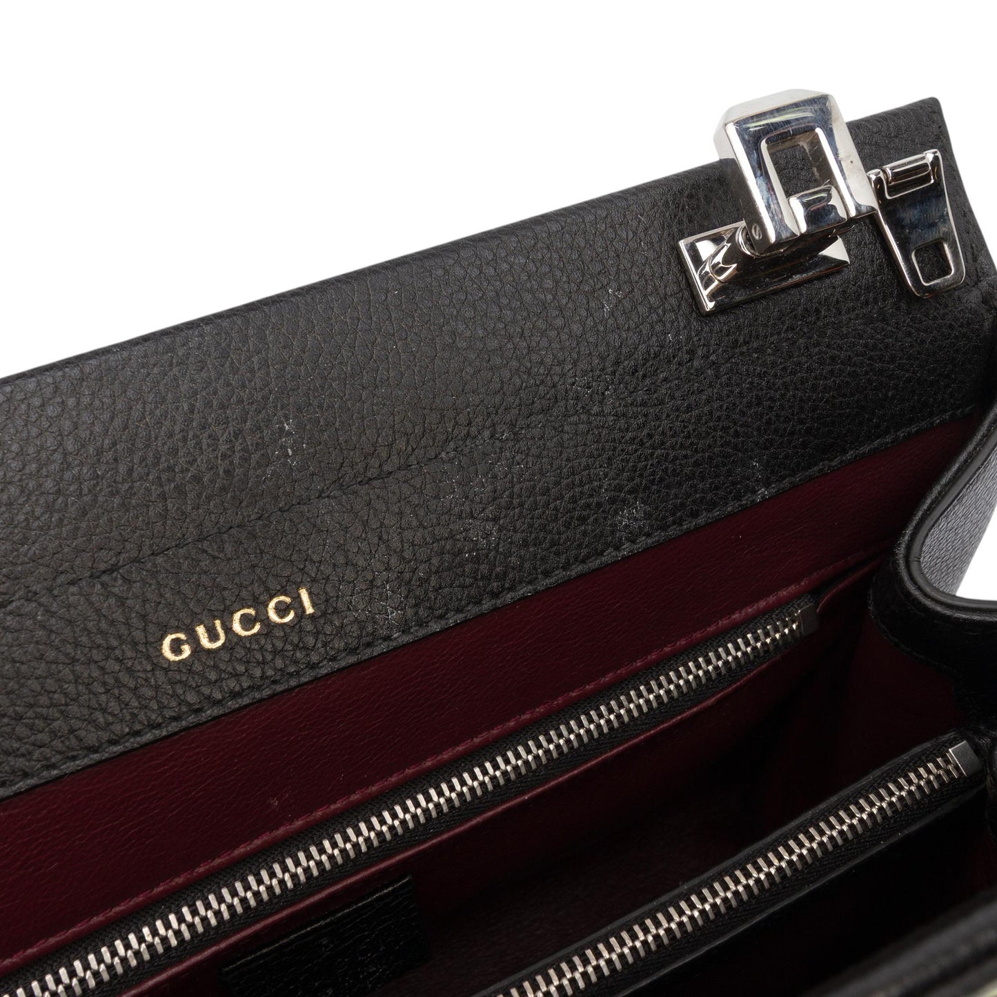 Gucci Small Grained Calfskin Zumi Top Handle Bag