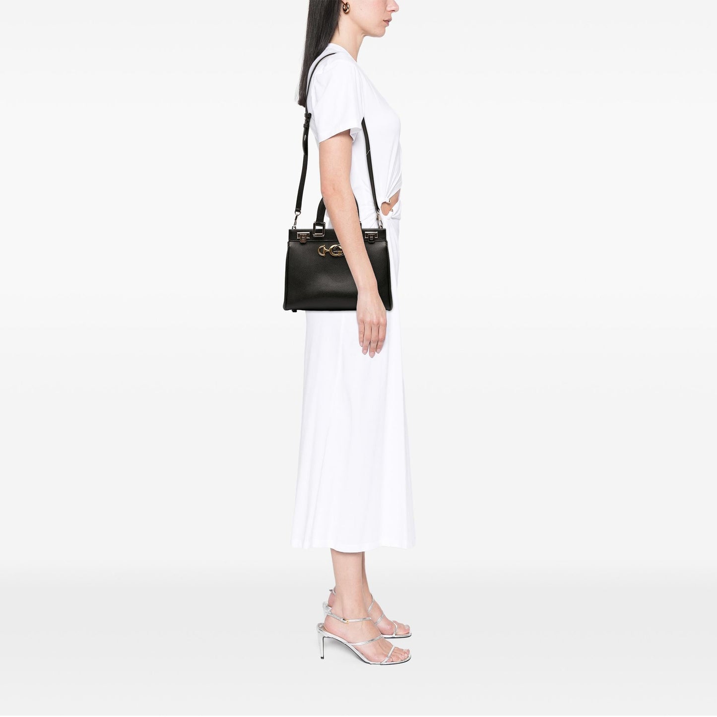 Gucci Small Grained Calfskin Zumi Top Handle Bag