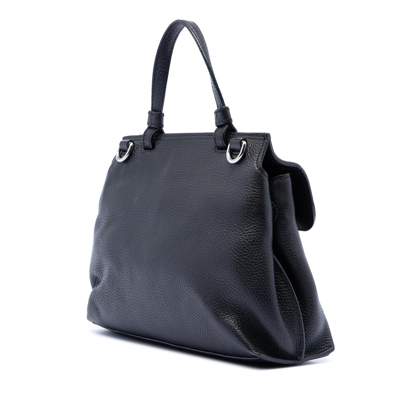 Gucci Small Leather Bamboo Daily Satchel
