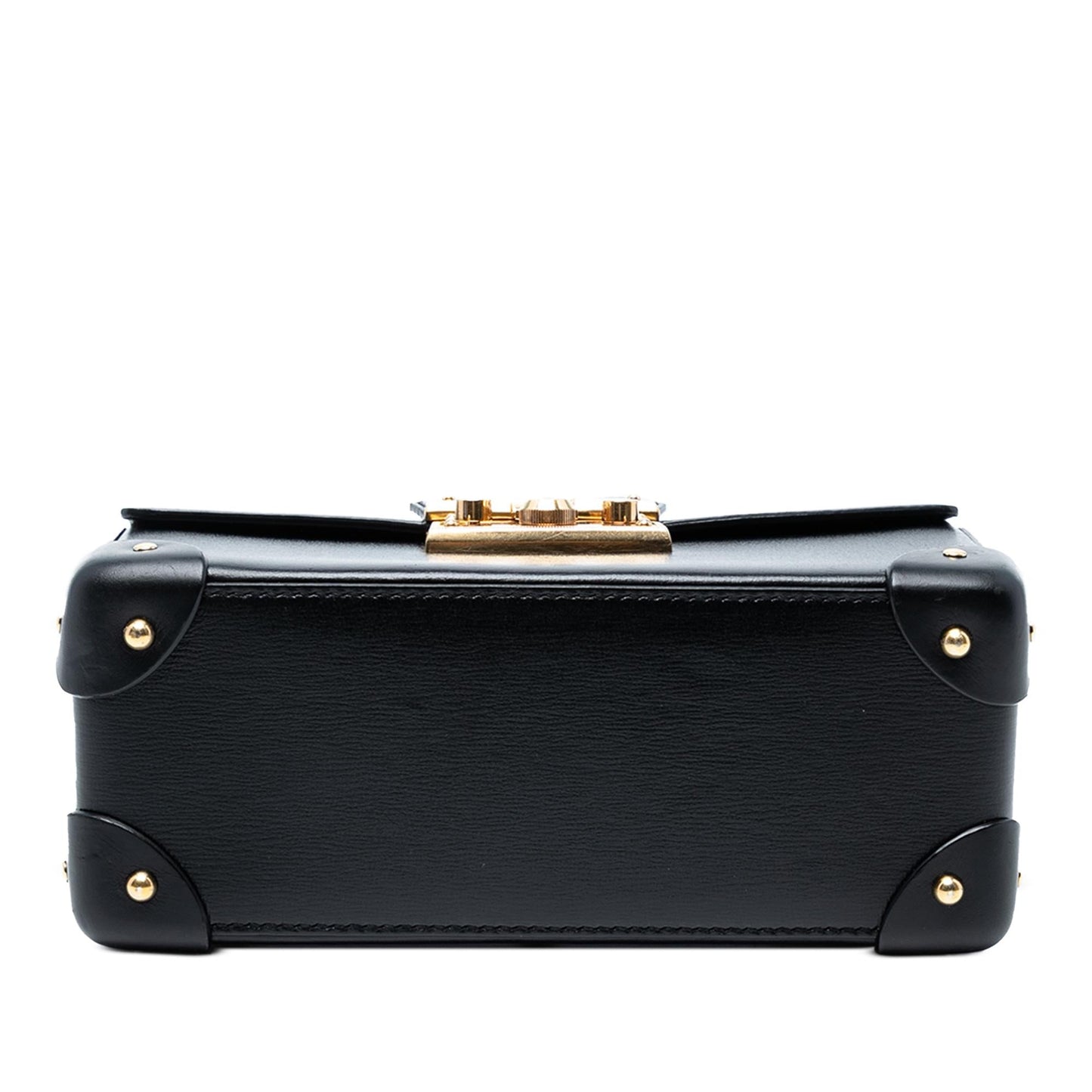 Gucci Small Leather Bamboo Padlock Satchel