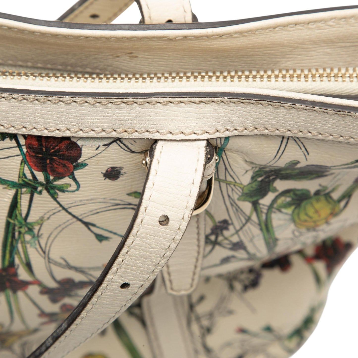 Gucci Small Leather Flora Nice Tote