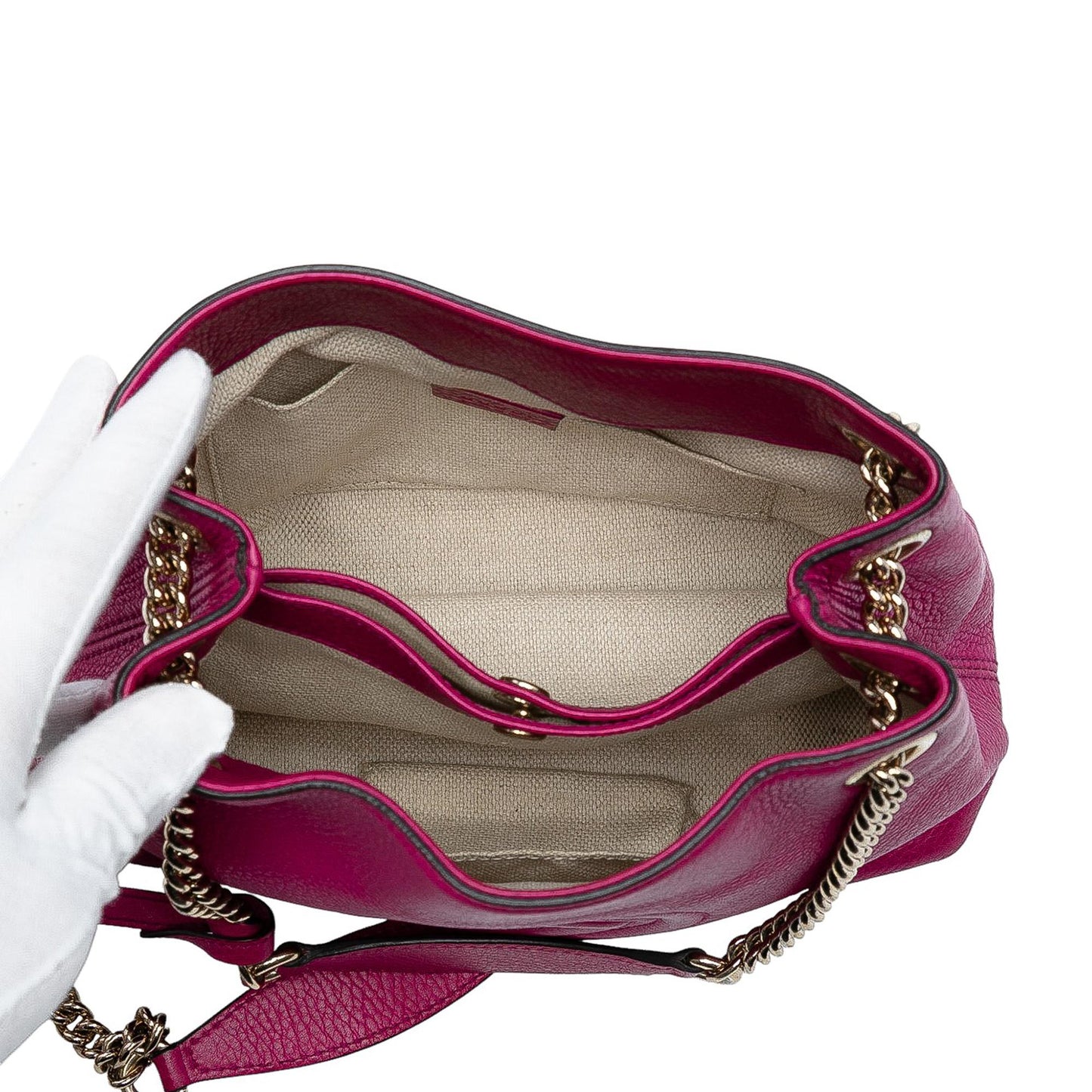 Gucci Small Leather Soho Chain Tote
