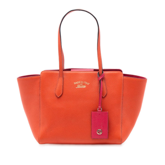 Gucci Small Leather Swing Tote