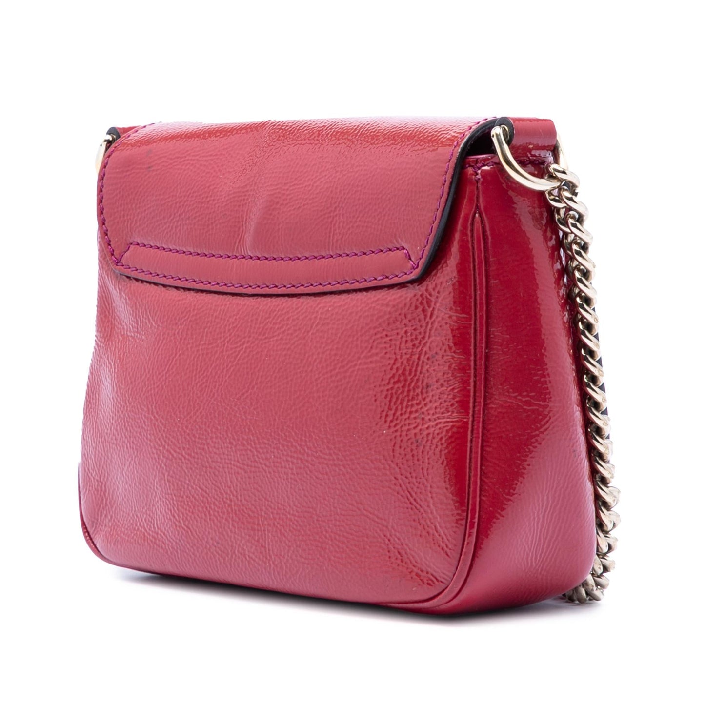 Gucci Small Patent Soho Chain Flap Crossbody