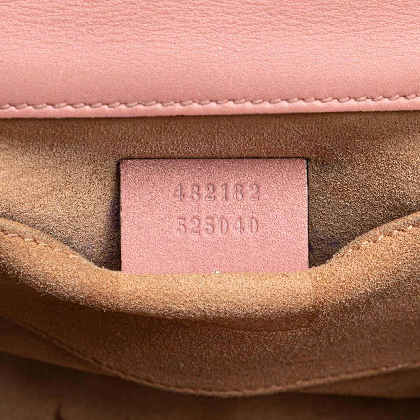 Gucci Small Pearl Studded Leather Padlock Crossbody