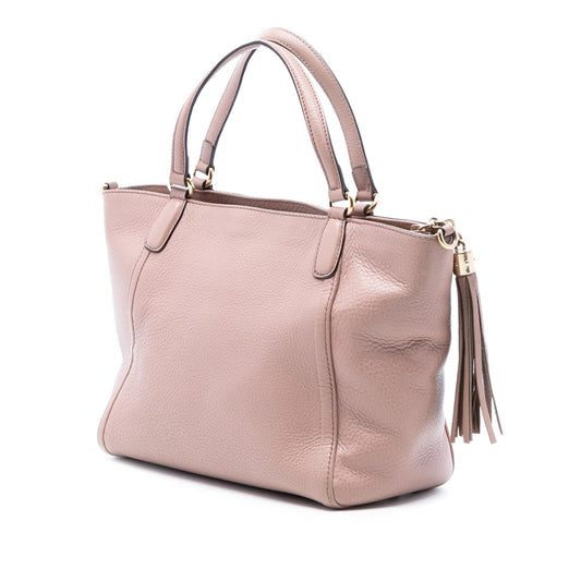Gucci Small Pebbled Leather Soho Cellarius Satchel