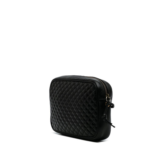 Gucci Small Quilted Leather Web Trapuntata Crossbody