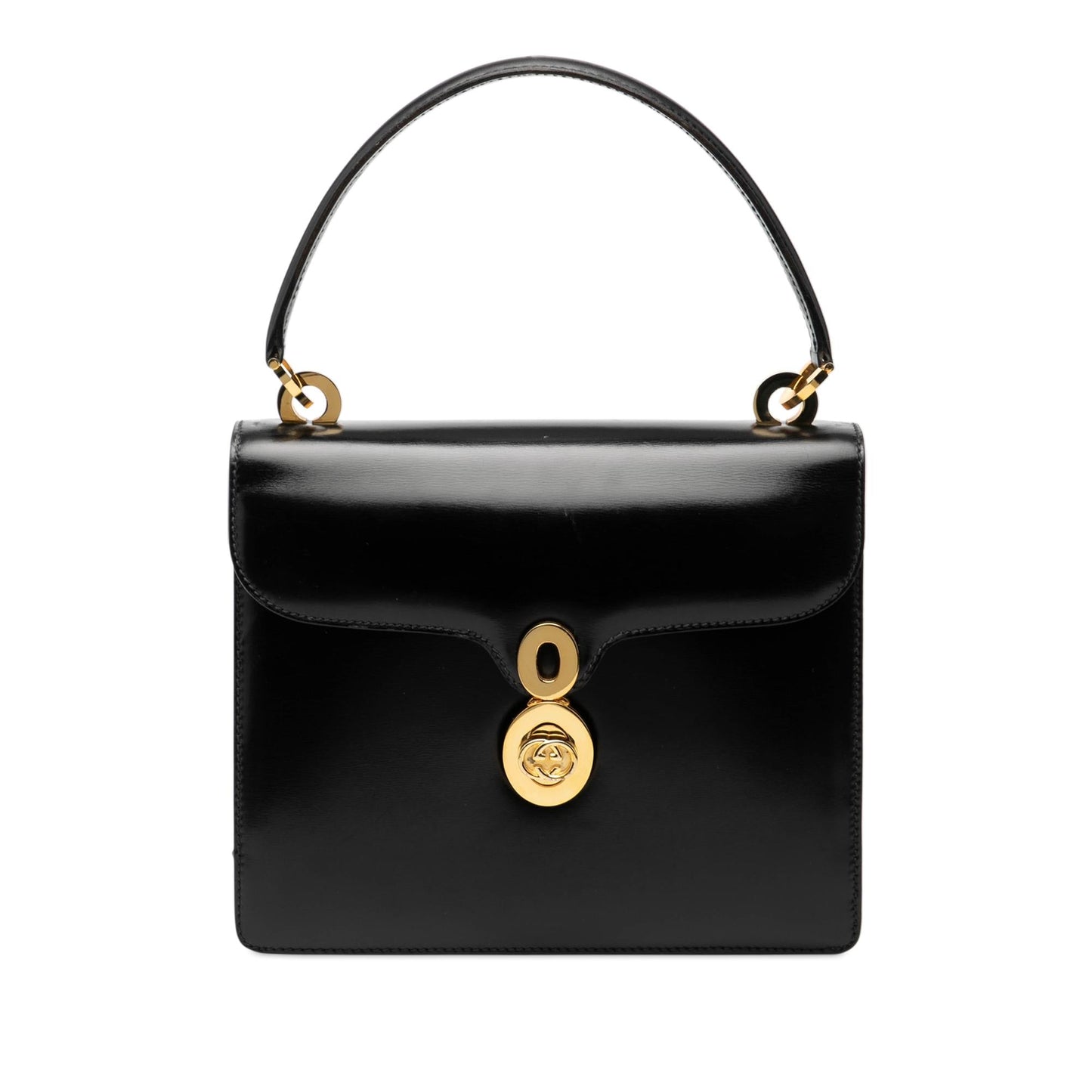 Gucci Smooth Leather Top Handle Bag