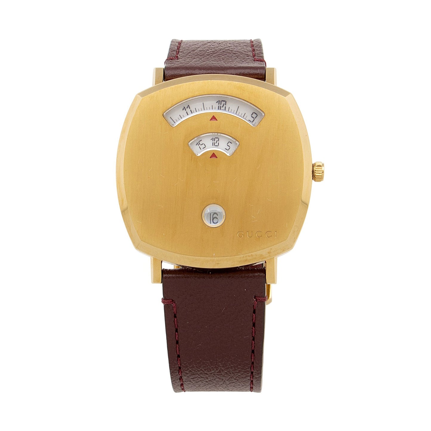 Gucci Stainless Steel Leather Grip Watch