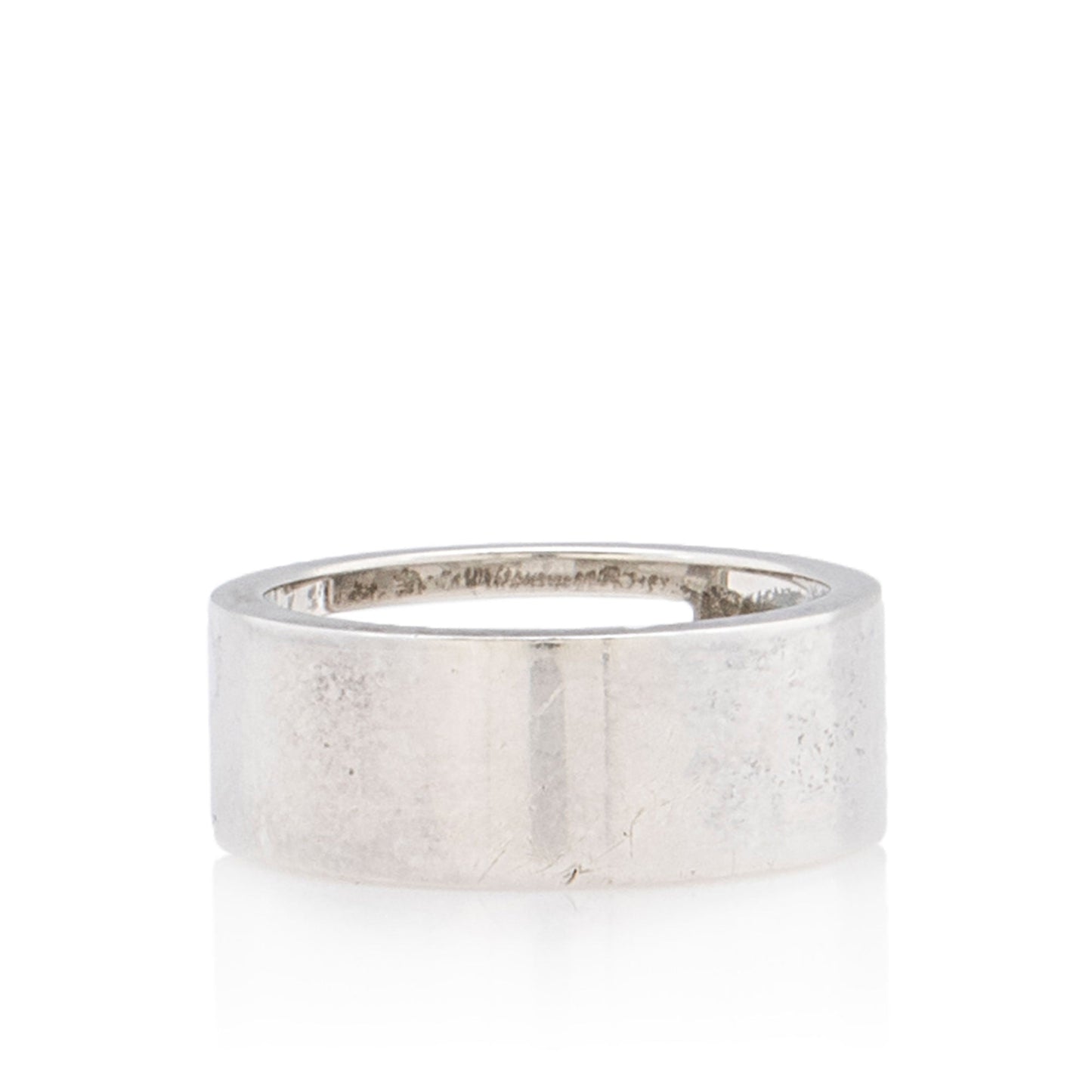 Gucci Sterling Silver Cutout G Thin Ring - Size 7 1/2