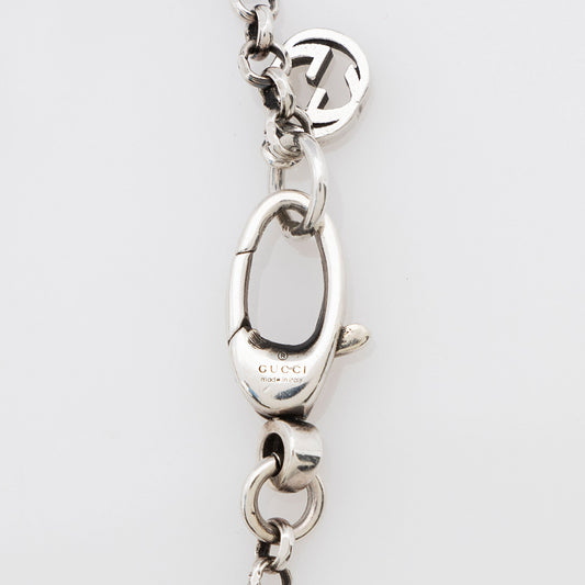 Gucci Sterling Silver GG Marmont Key Charm Bracelet