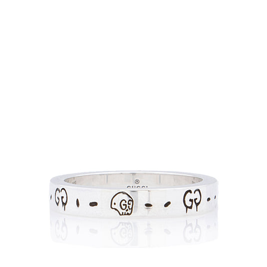 Gucci Sterling Silver Ghost Ring - Size 10