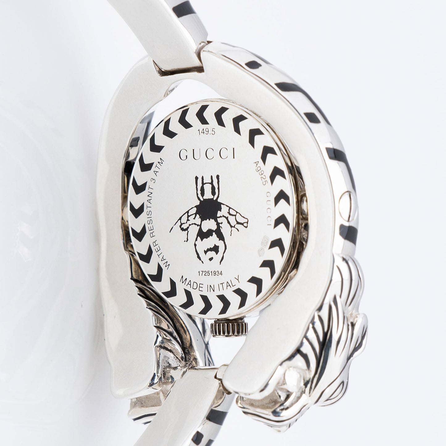 Gucci Sterling Silver Greek God Dionysus Watch