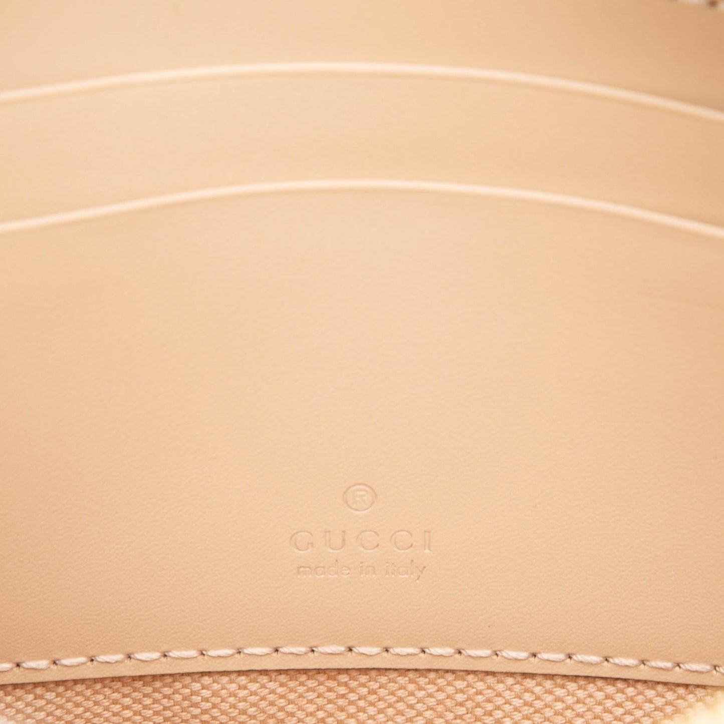 Gucci Super Mini GG Debossed Calf Chain Wallet