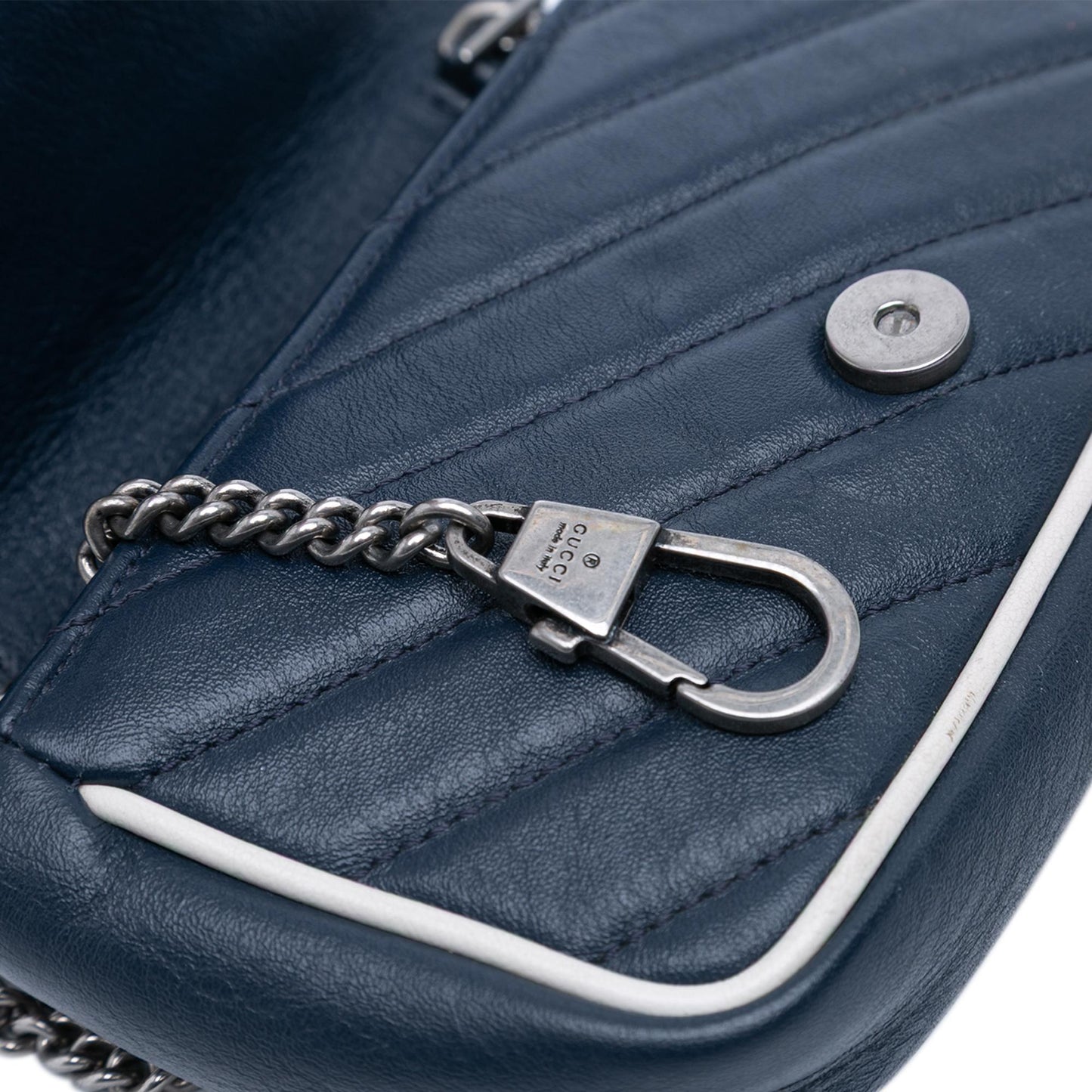 Gucci Super Mini GG Marmont Matelasse Leather Torchon Flap Crossbody