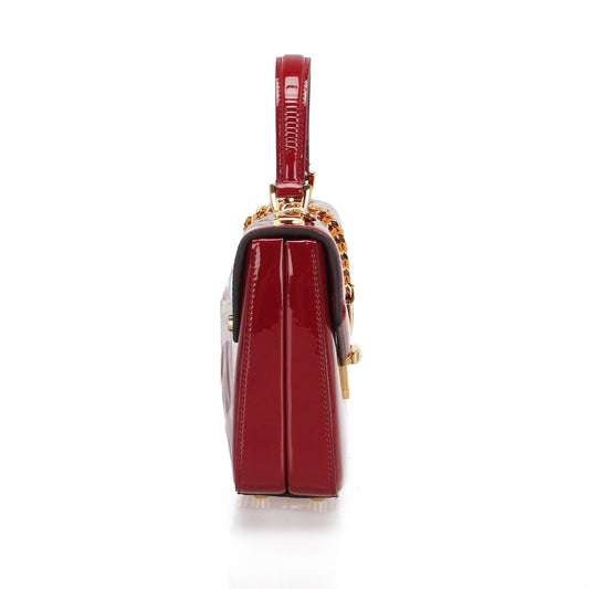 Luxury Gucci Trending 2025 Sylvie 1969 Patent Leather Satchel (SHG-24887)