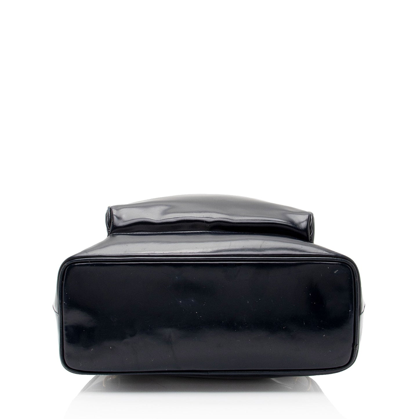 Luxury Gucci Trending 2025 Vintage Patent Leather Bamboo Sling Backpack (SHF-dSK8BK)