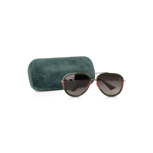 Gucci Web Accent Aviator Sunglasses