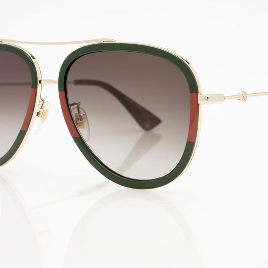 Gucci Web Aviator Sunglasses (SHF-22123)