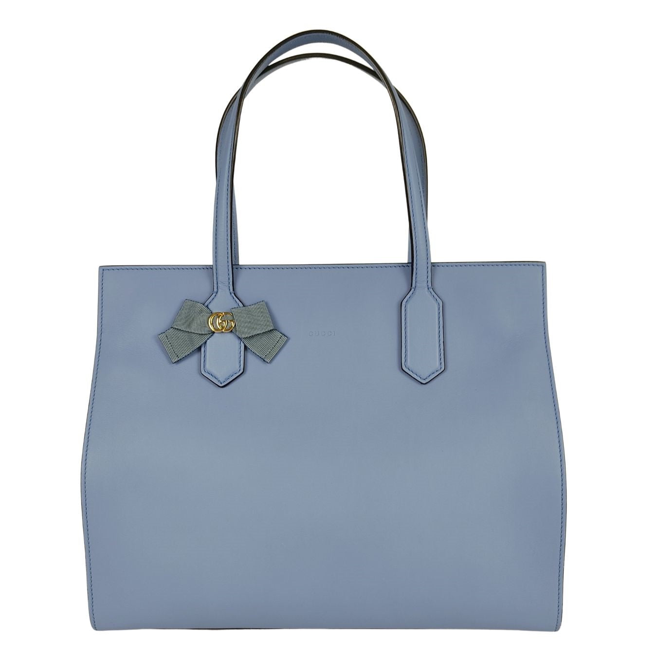 Luxury Gucci Trending 2025 Luxury Gucci Trending 2025 Shopper handbag in light blue leather Japan Exclusive - '10s