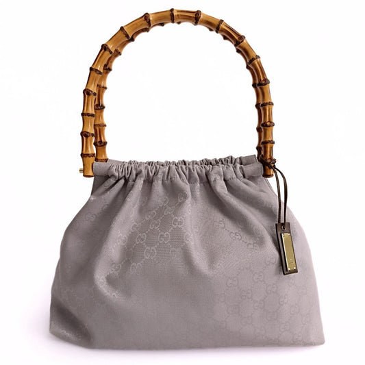 Luxury Gucci Trending 2025 Luxury Gucci Trending 2025 Bamboo GG handbag in lilac canvas - '10s